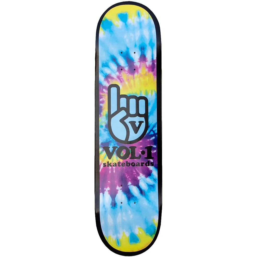 Vol.1 Dye Logo Skateboard Deck - Blue/Yellow 8''