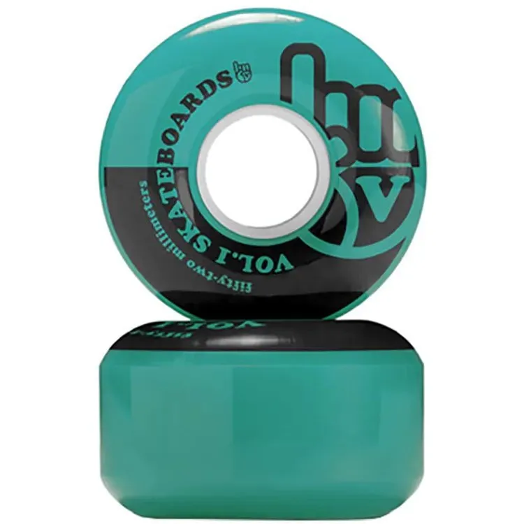 Vol.1 No. 1 Skateboard Wheels - Teal/Black 53mm