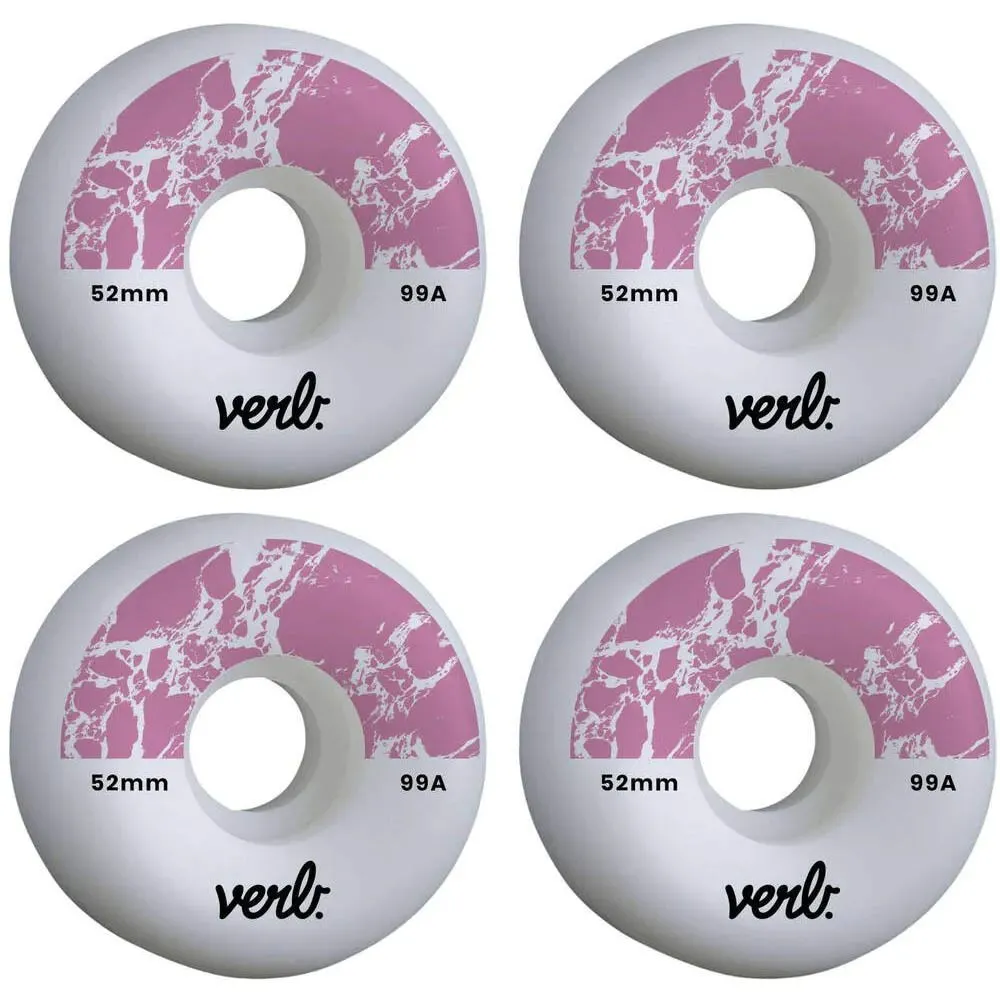 Verb Dip Skateboard Wheels 52mm - Marble Pink
