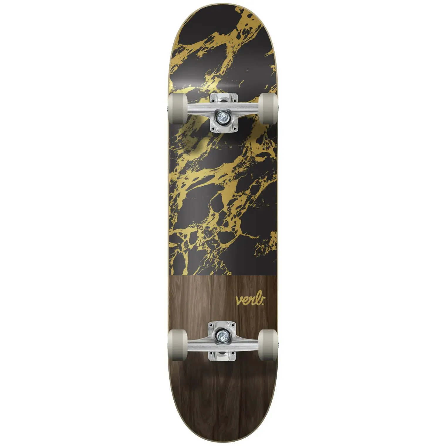 Verb Marble Dip Complete Skateboard - Black 8''