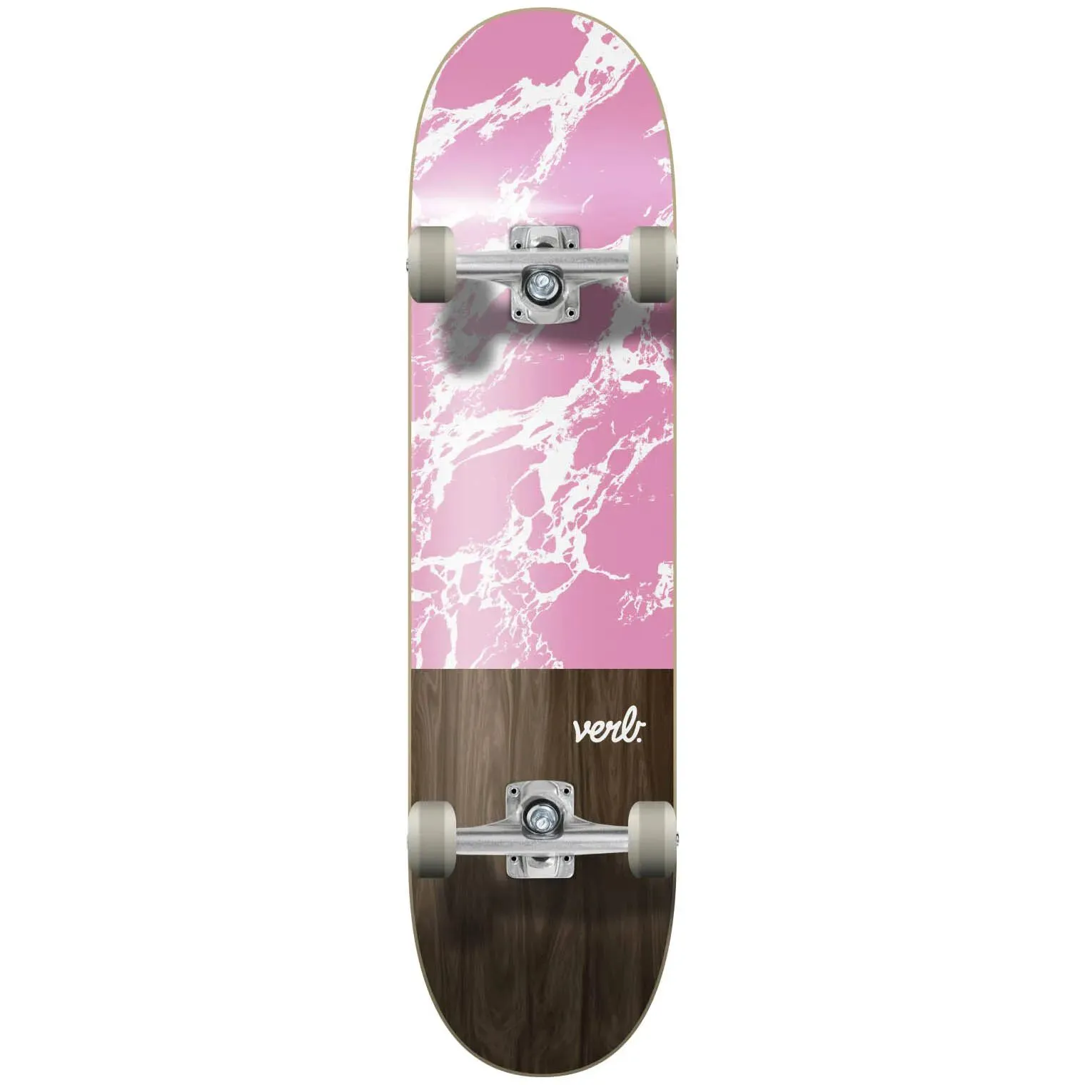 Verb Marble Dip Complete Skateboard - Pink 7.75''