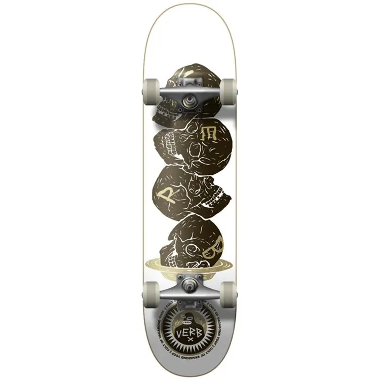 Verb Skullboy Skulls Pushing Forward Complete Skateboard - Multi 7.825''
