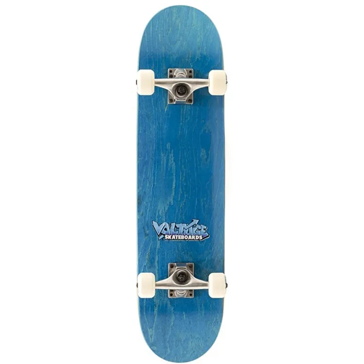 Voltage Graffiti Logo Complete Skateboard - Blue 7.5"