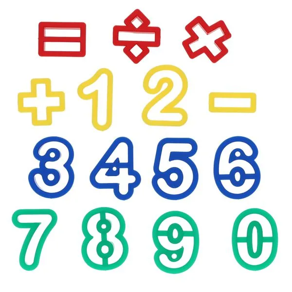 World of Colour Pkt.15 Clay Cutters – Numbers & Symbols