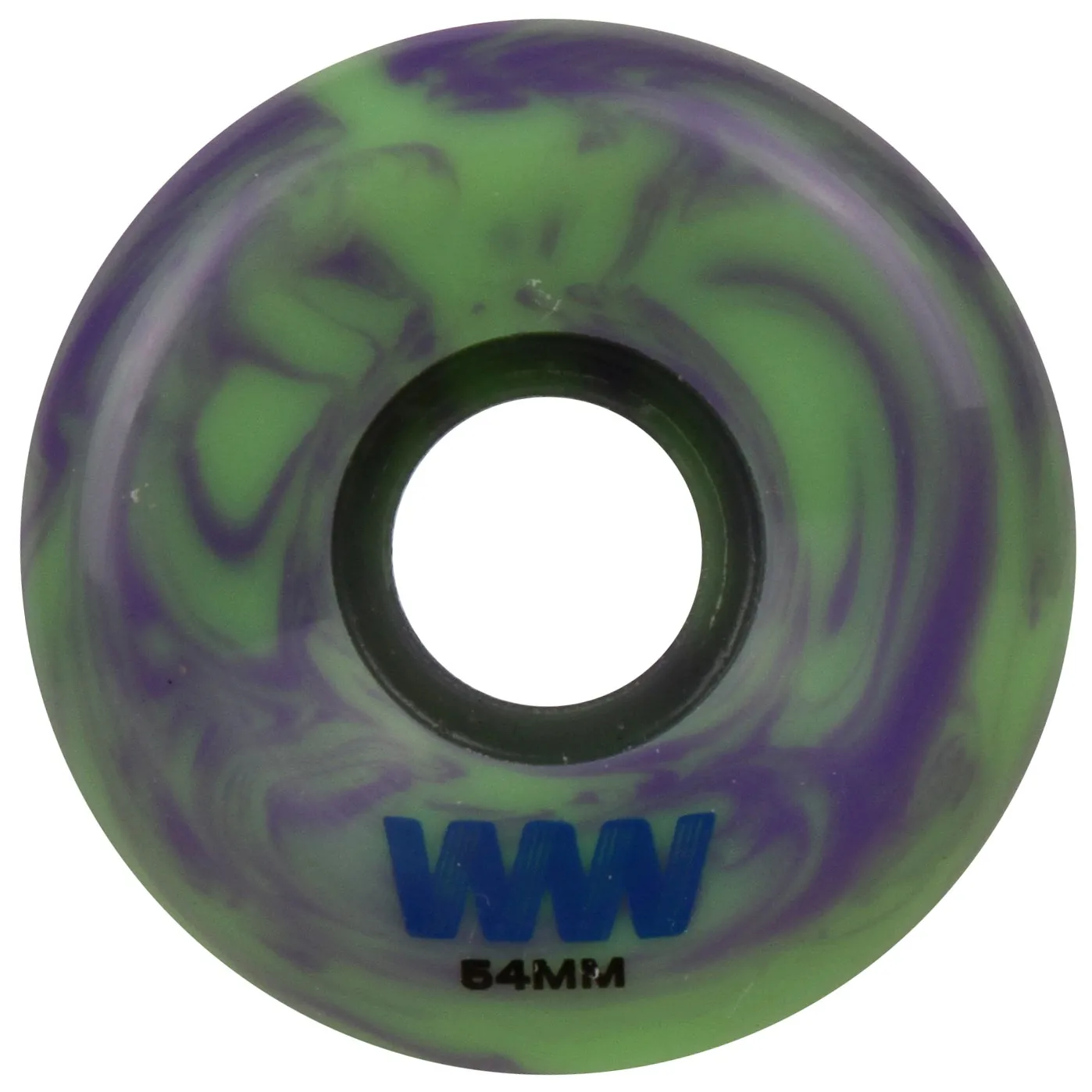 Wayward Swirls Skateboard Wheels 54mm - Green/Blue
