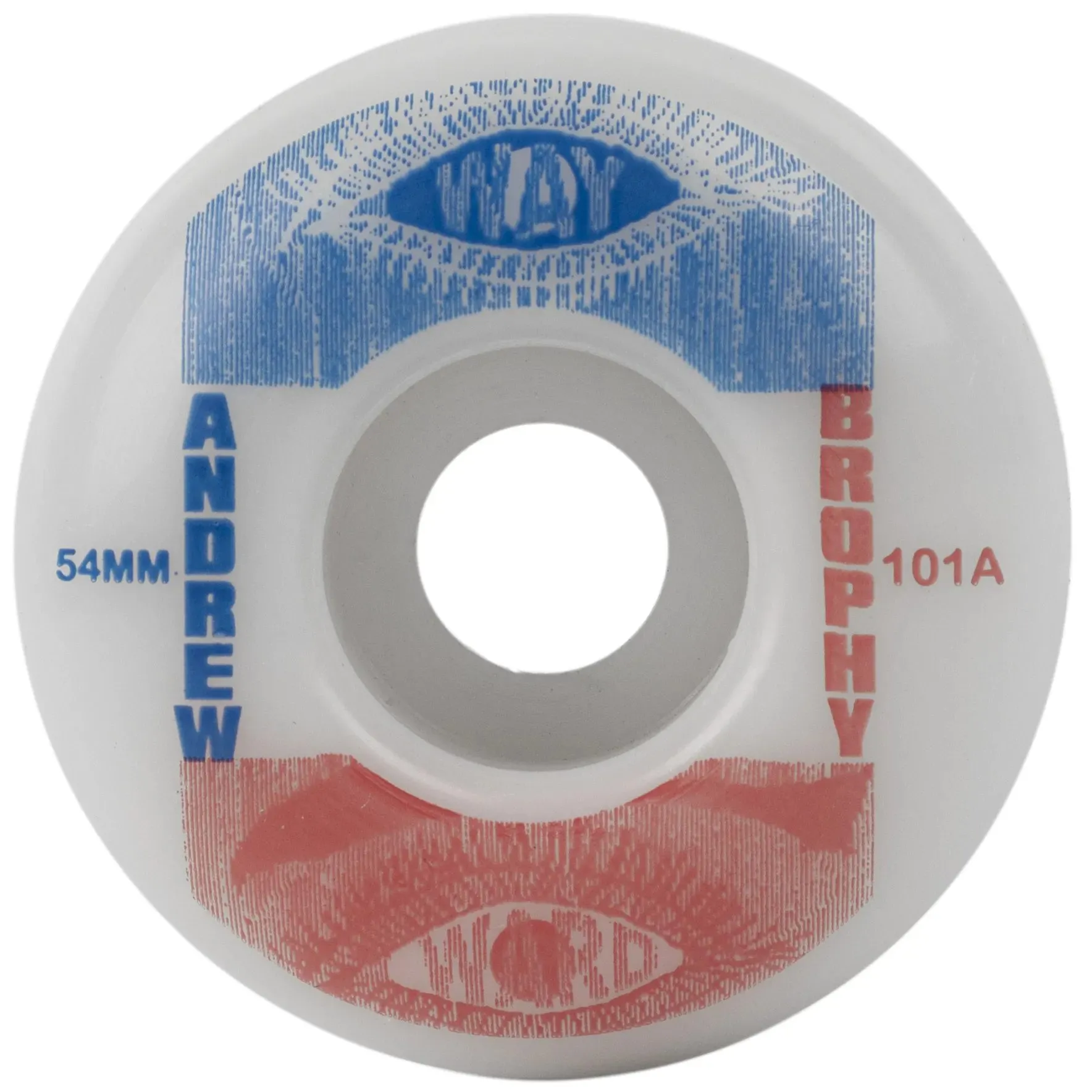 Wayward Pro Classic Andrew Brophy Skateboard Wheels - White/Blue 54mm