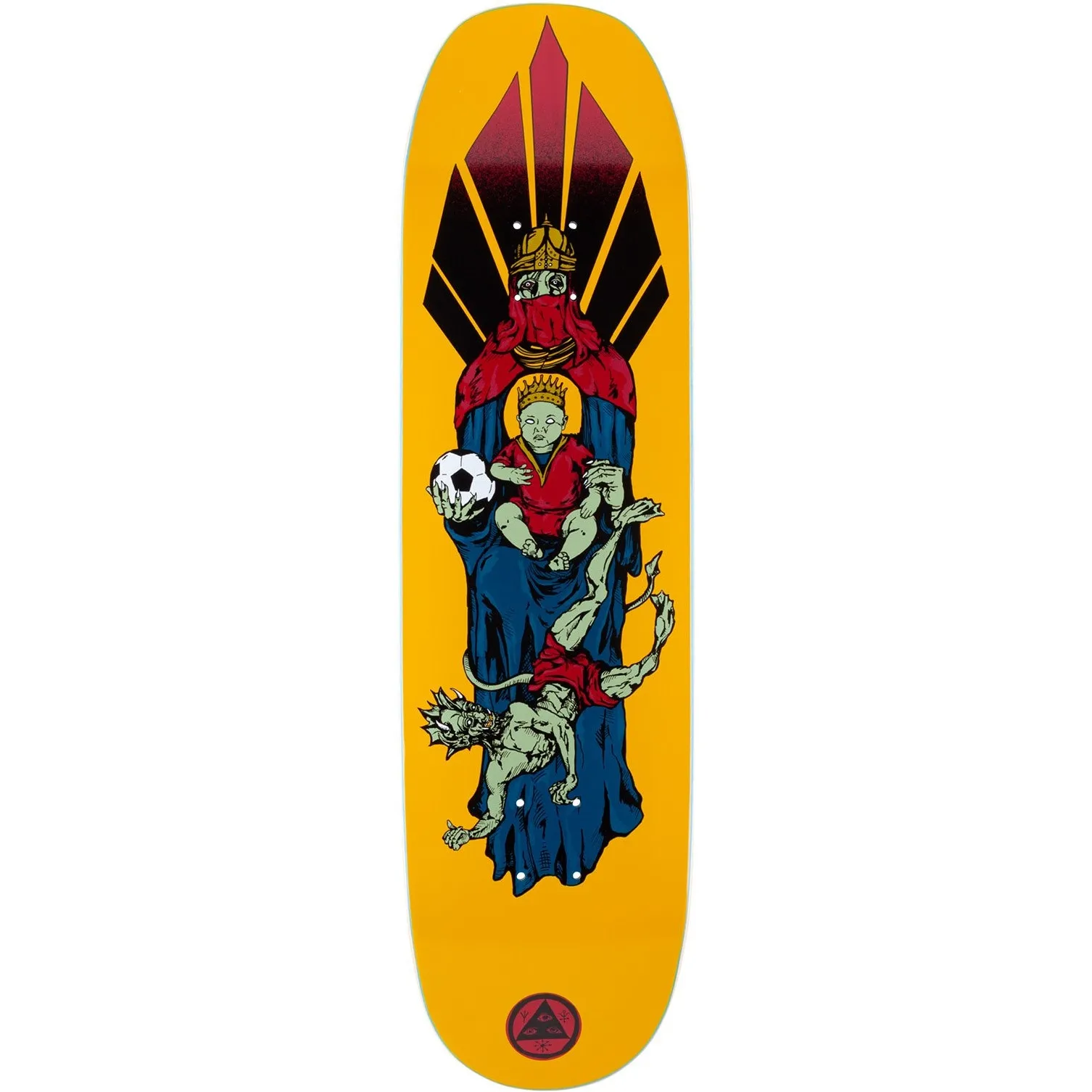 Welcome Futbol on Moontrimmer 2.0 Skateboard Deck 8.5''