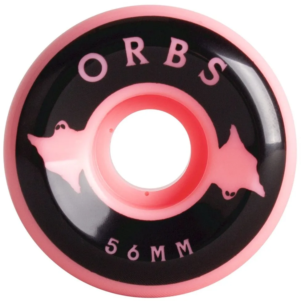 Welcome Orbs Specters Solids Skateboard Wheels - Neon Coral/Black 56mm
