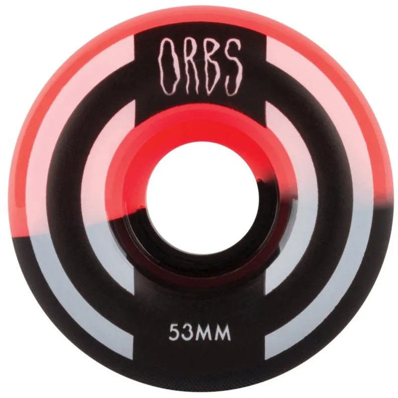 Welcome Apparitions - Round - Splits Skateboard Wheels 53mm - Neon Coral/Black