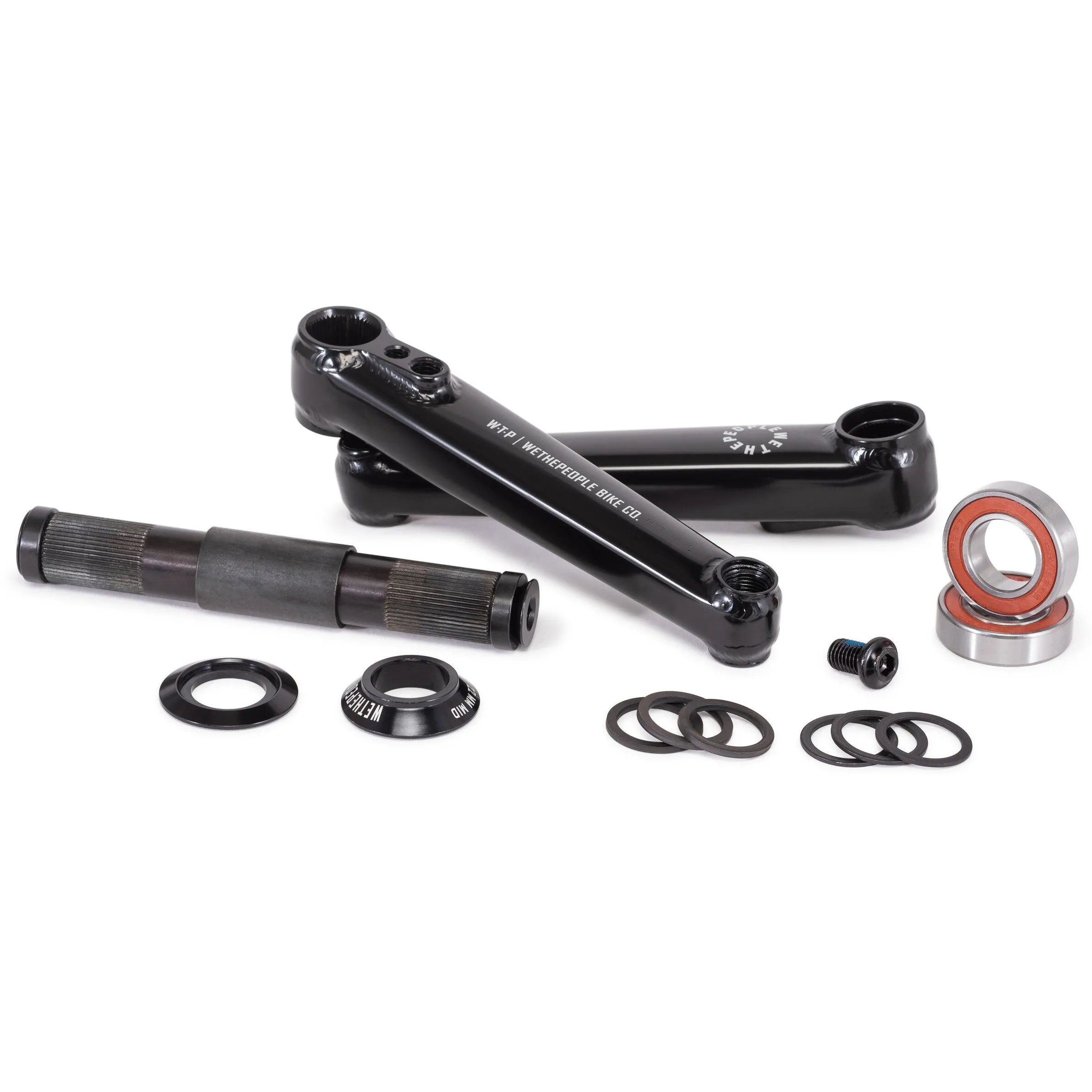 WeThePeople Logic 170mm BMX Cranks - Glossy Black