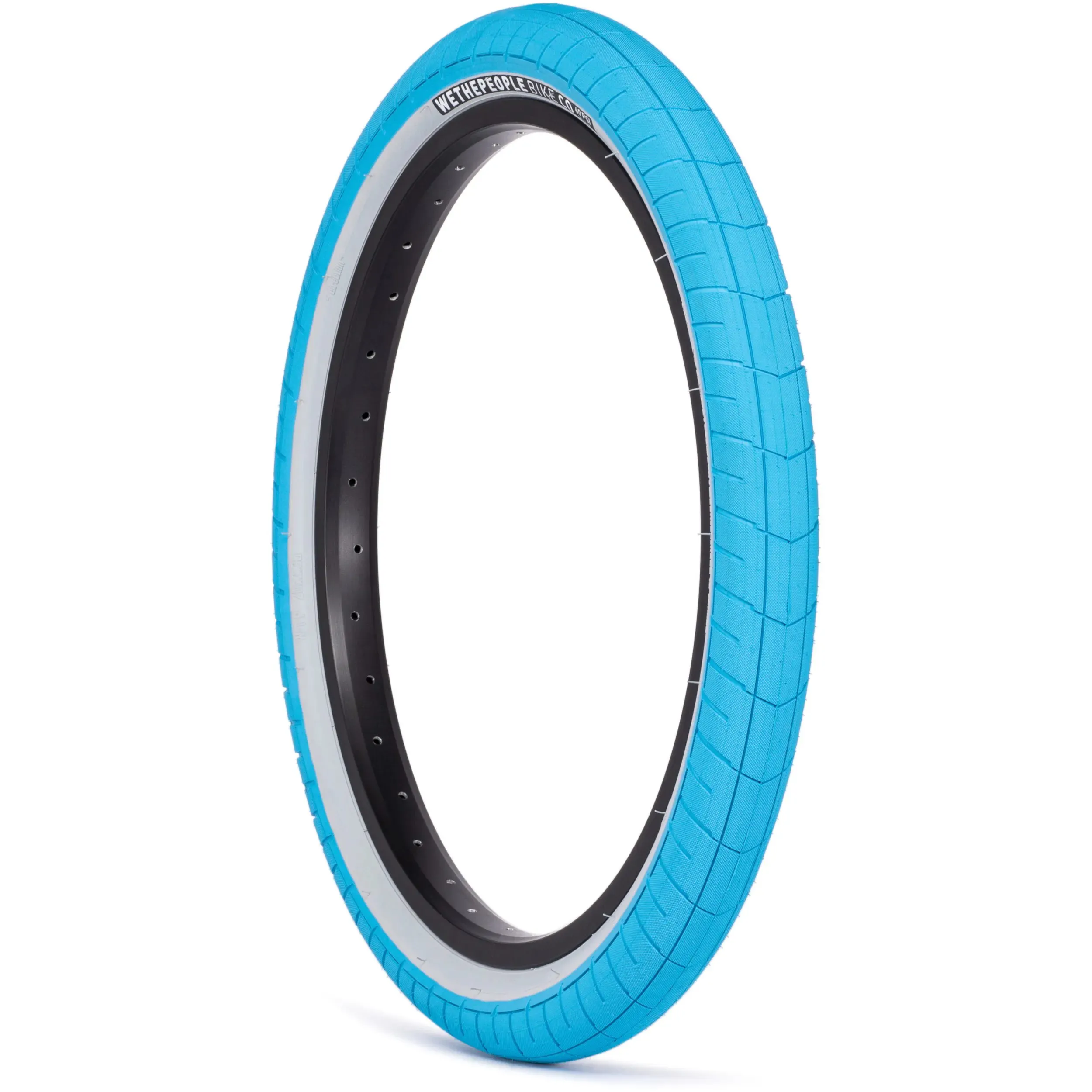 WeThePeople Activate 20'' x 2.4'' 60PSI BMX Tyre - Sky Blue/Grey Sidewall
