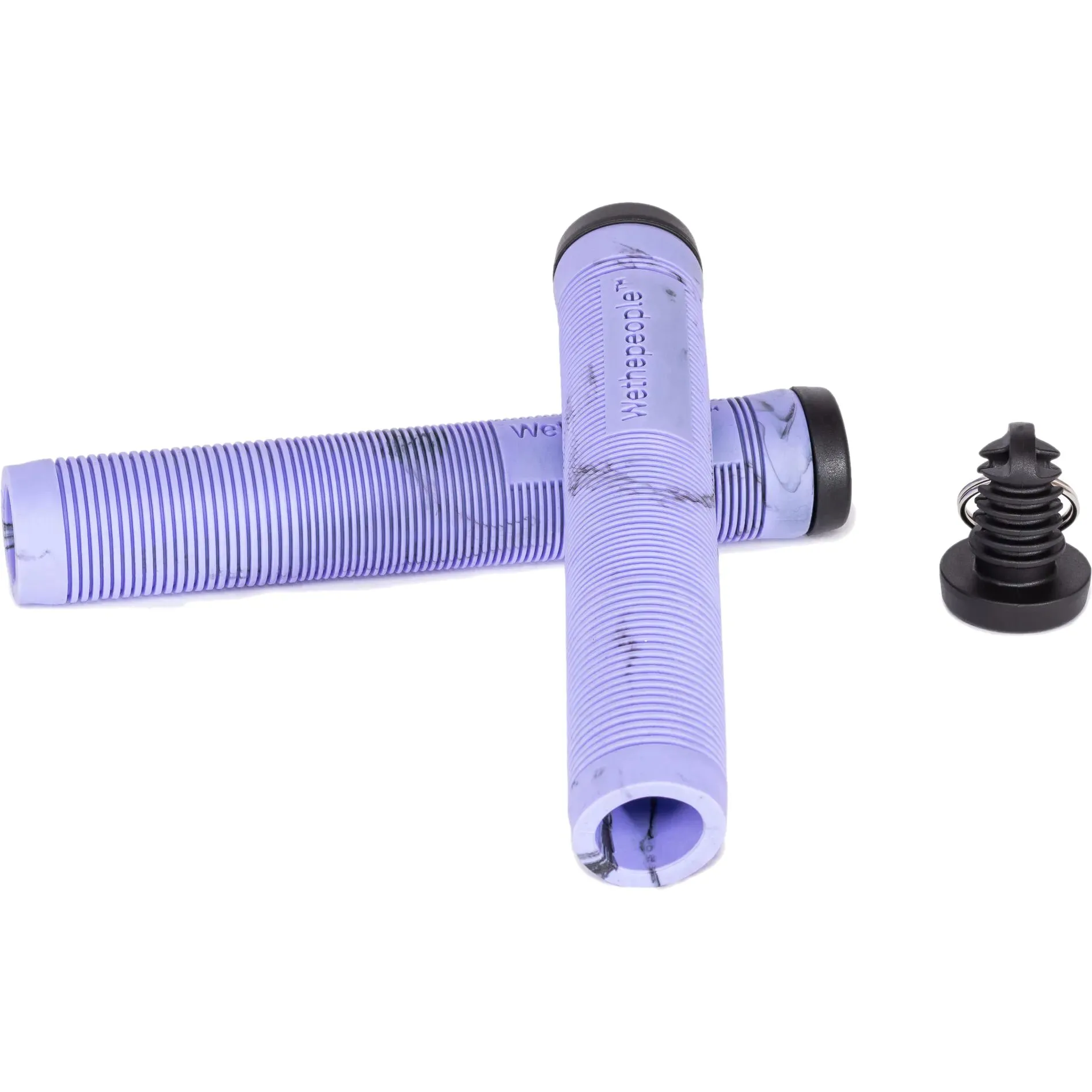 WeThePeople Perfect 165mm BMX Grips - Black/Lilac Swirl