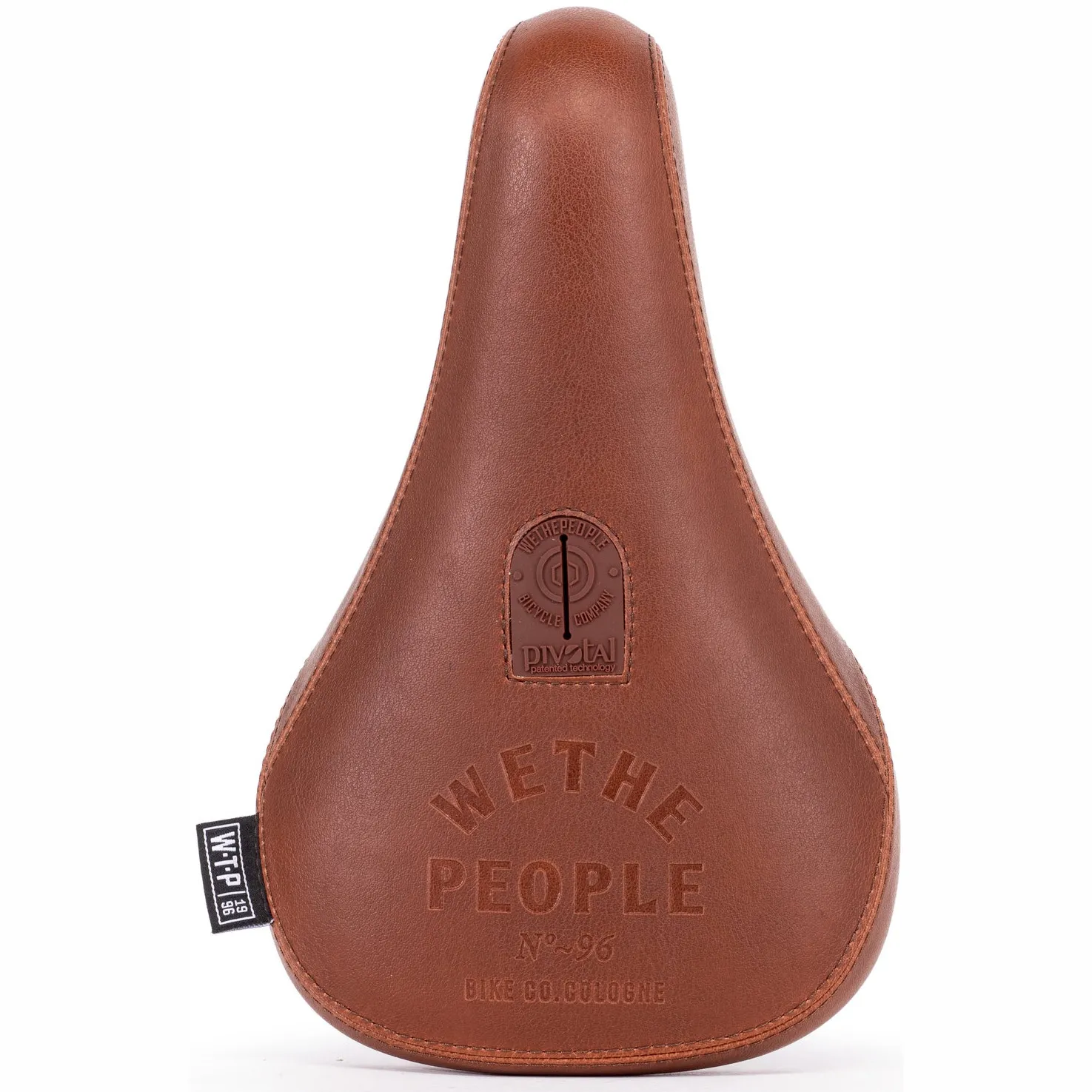 WeThePeople Team Pivotal Fat BMX Seat - Brown Leather