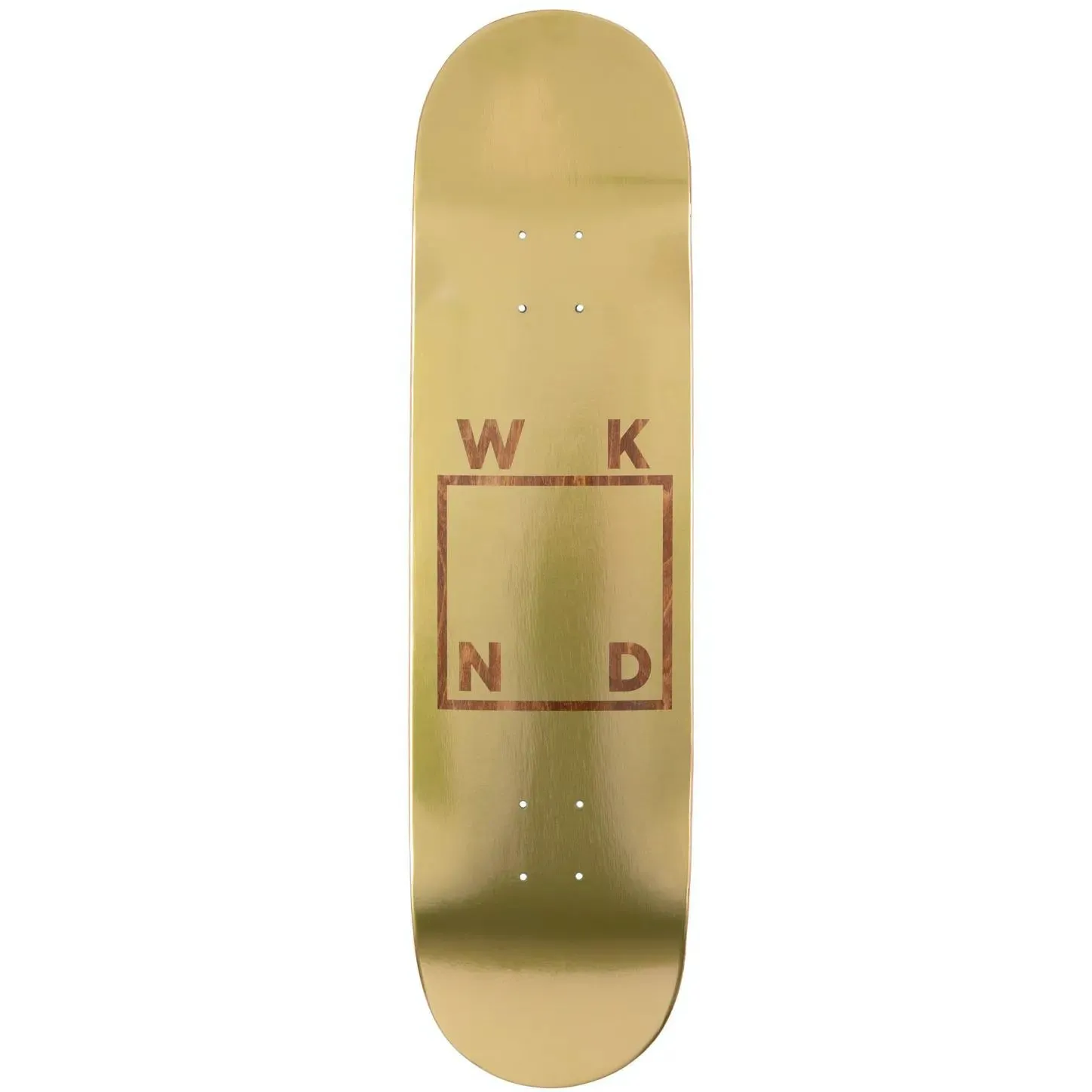 WKND Gold Plated Logo Skateboard Deck 8.25''