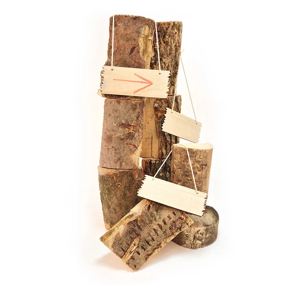 Wooden Hanging Plaques Pack of 3