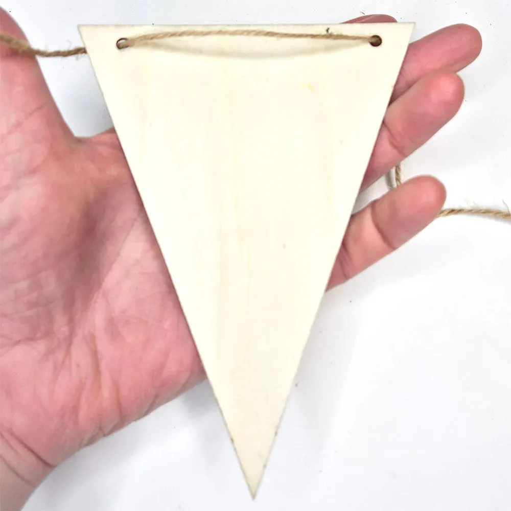 Wooden Bunting Pack of 15