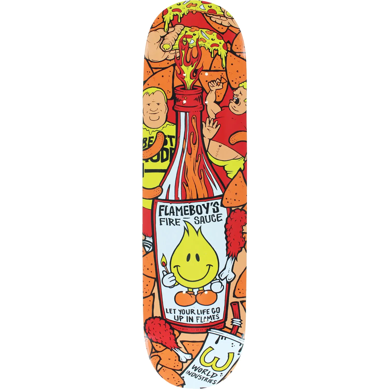 World Industries Hot Sauce Skateboard Deck 7.75''