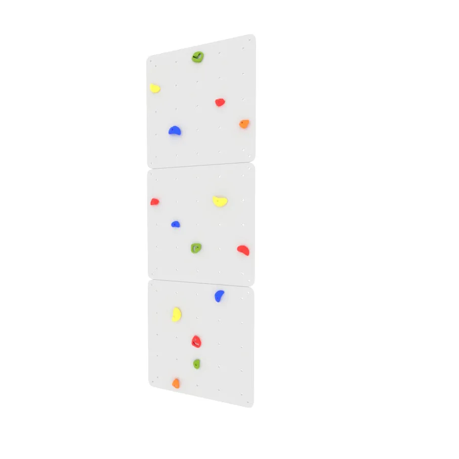 White 3 Part Indoor Climbing Wall