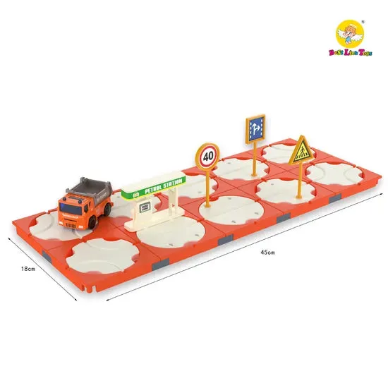 Board Game Block Track Engineering Track 42 Pieces