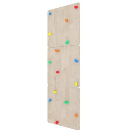 Wood Effect Climbing Wall
