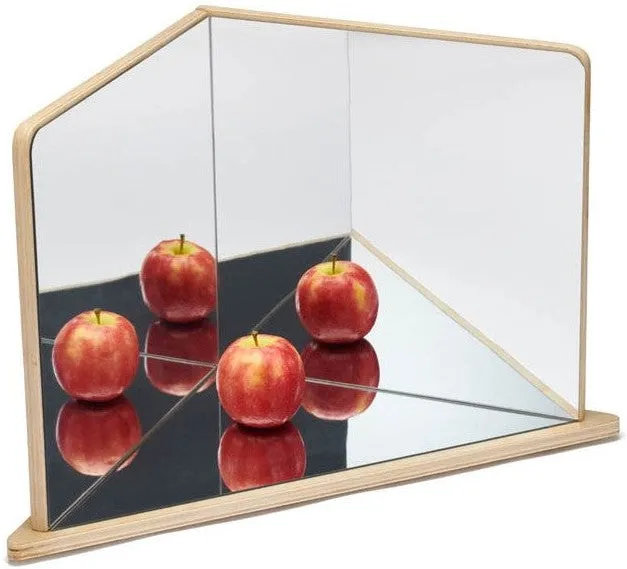 Wooden 4-Way Mirror