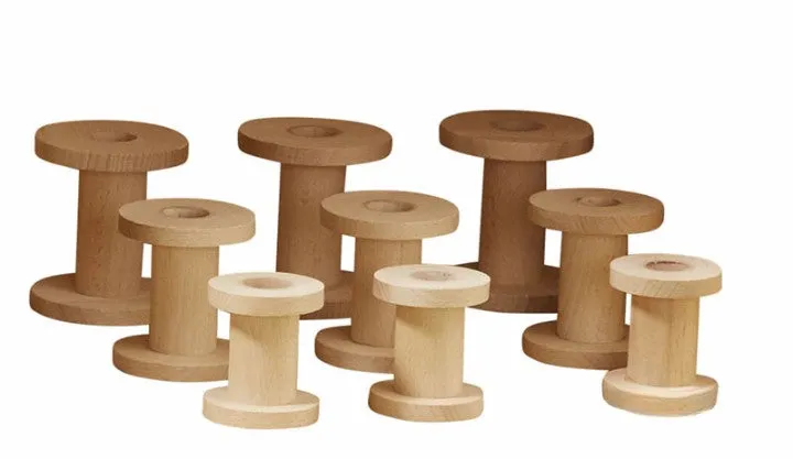Wooden Bobbins (9Pk)