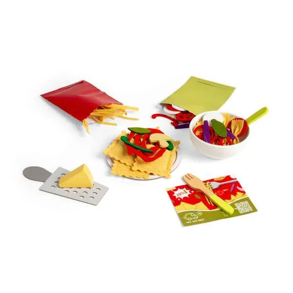Wooden Pasta For Two Play Food