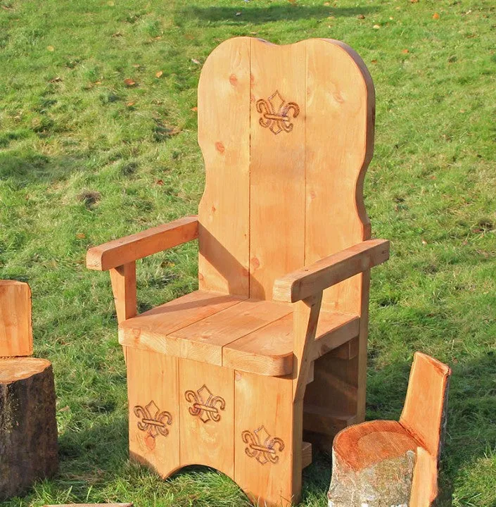 Wooden Throne - Story Telling Chair