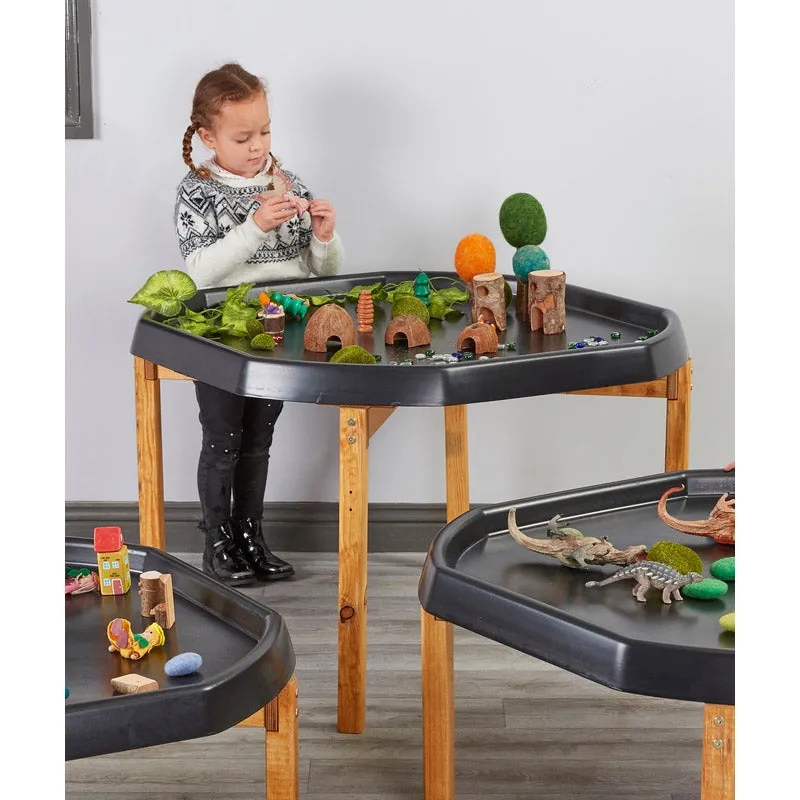 Wooden Tuff Spot Stand (H66Cm)