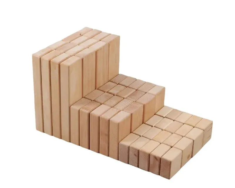 Wooden Unit Blocks Set (56 Pieces)