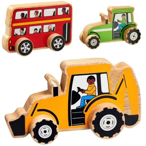 Wooden Vehicles (3Pk)