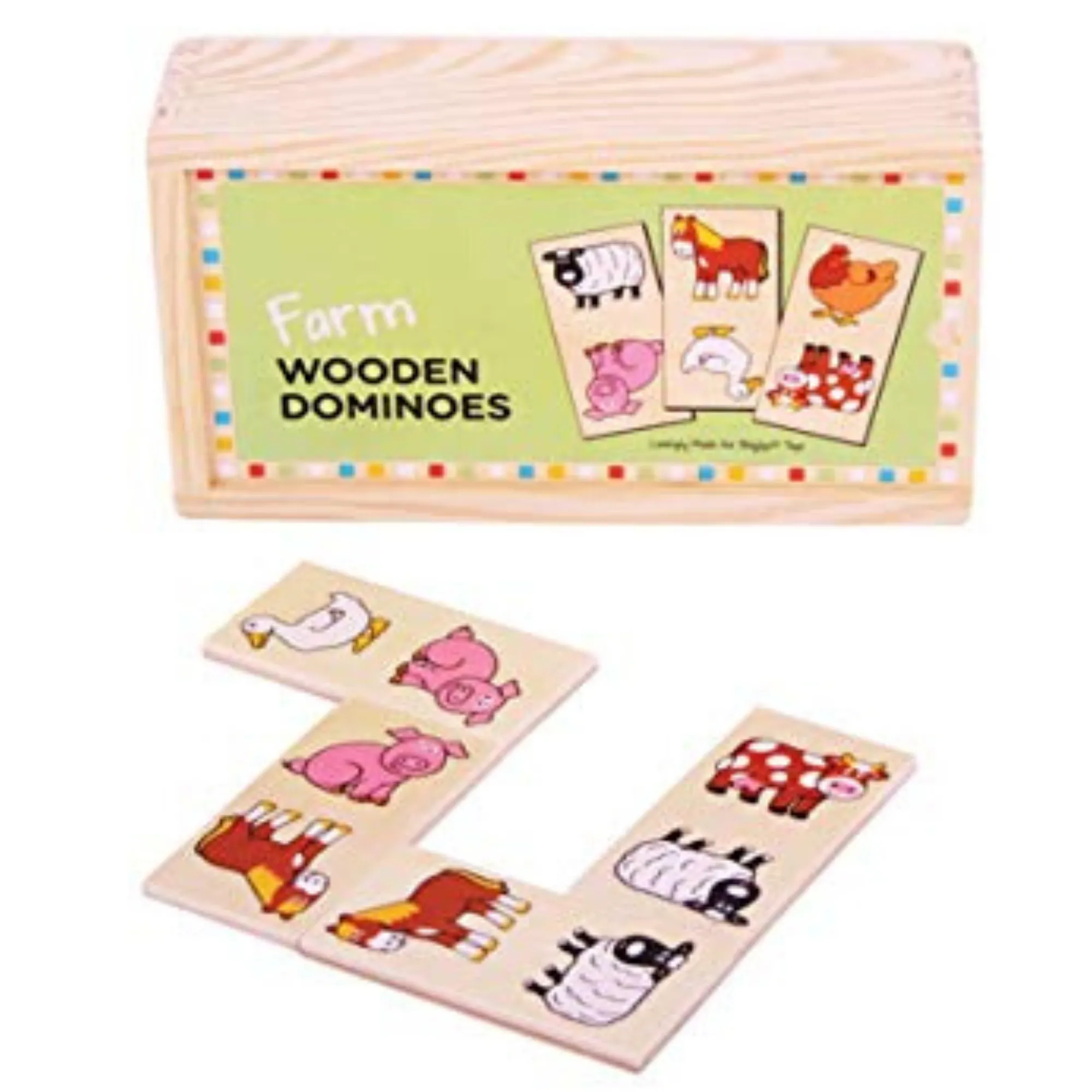 Wooden Farm Dominoes