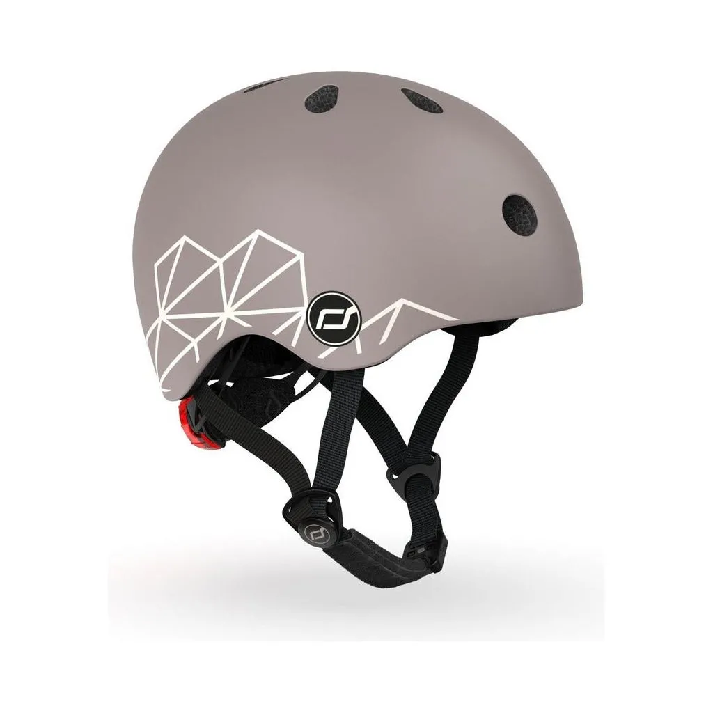Scoot and Ride Helmet XXS - S Brown Lines