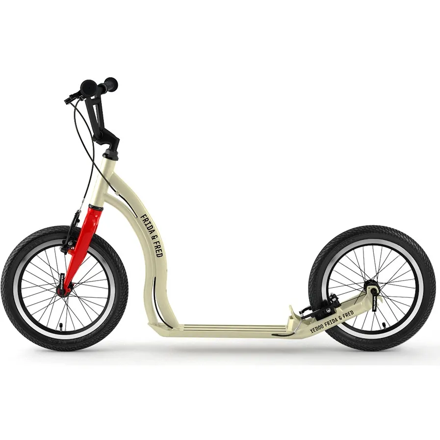 Yedoo Frida & Fred Commuter Scooter - Cream/Red