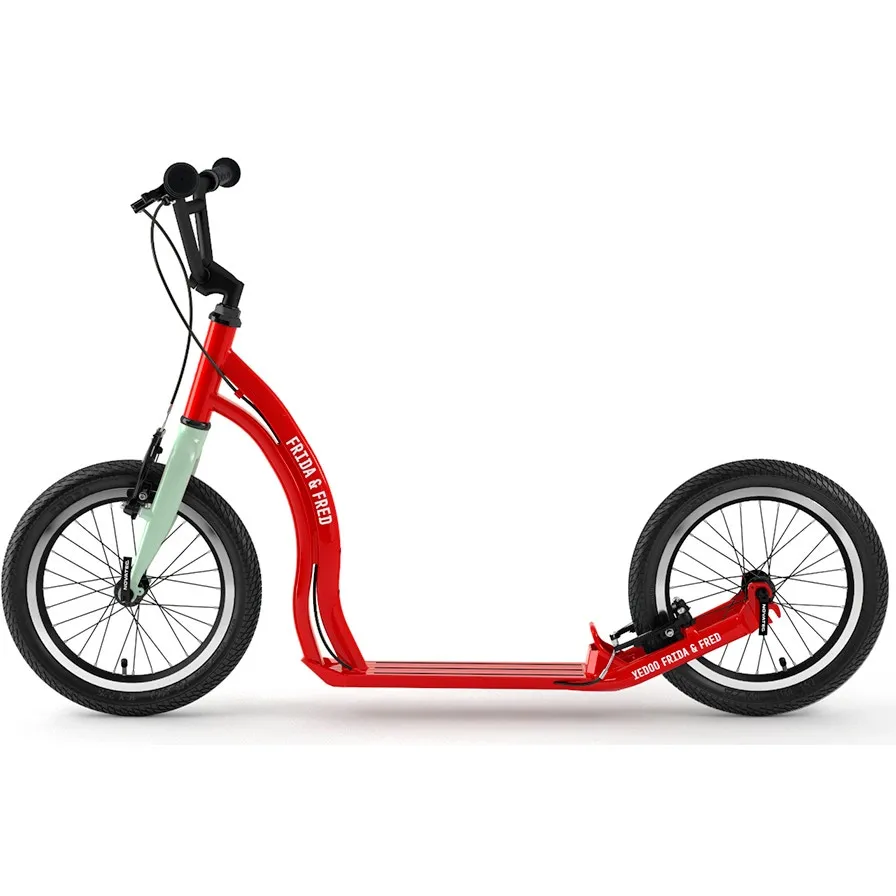 Yedoo Frida & Fred Commuter Scooter - Red/Mint