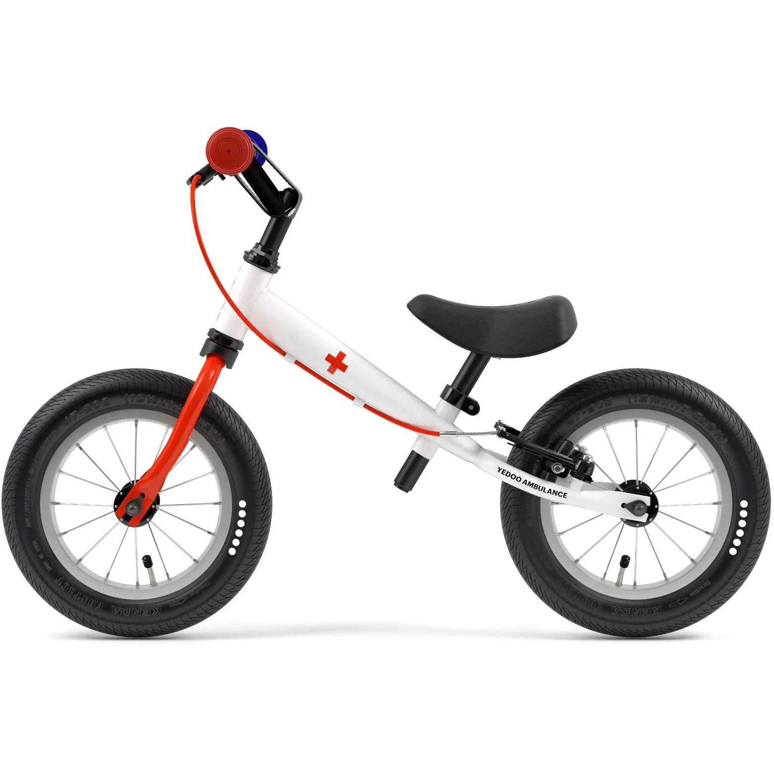 Yedoo Ambulance Balance Bike - White/Red/Blue