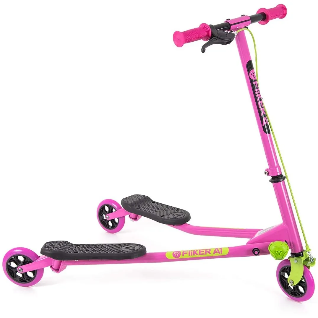 Yvolution Y Fliker A1 Air Scooter - Pink/Green
