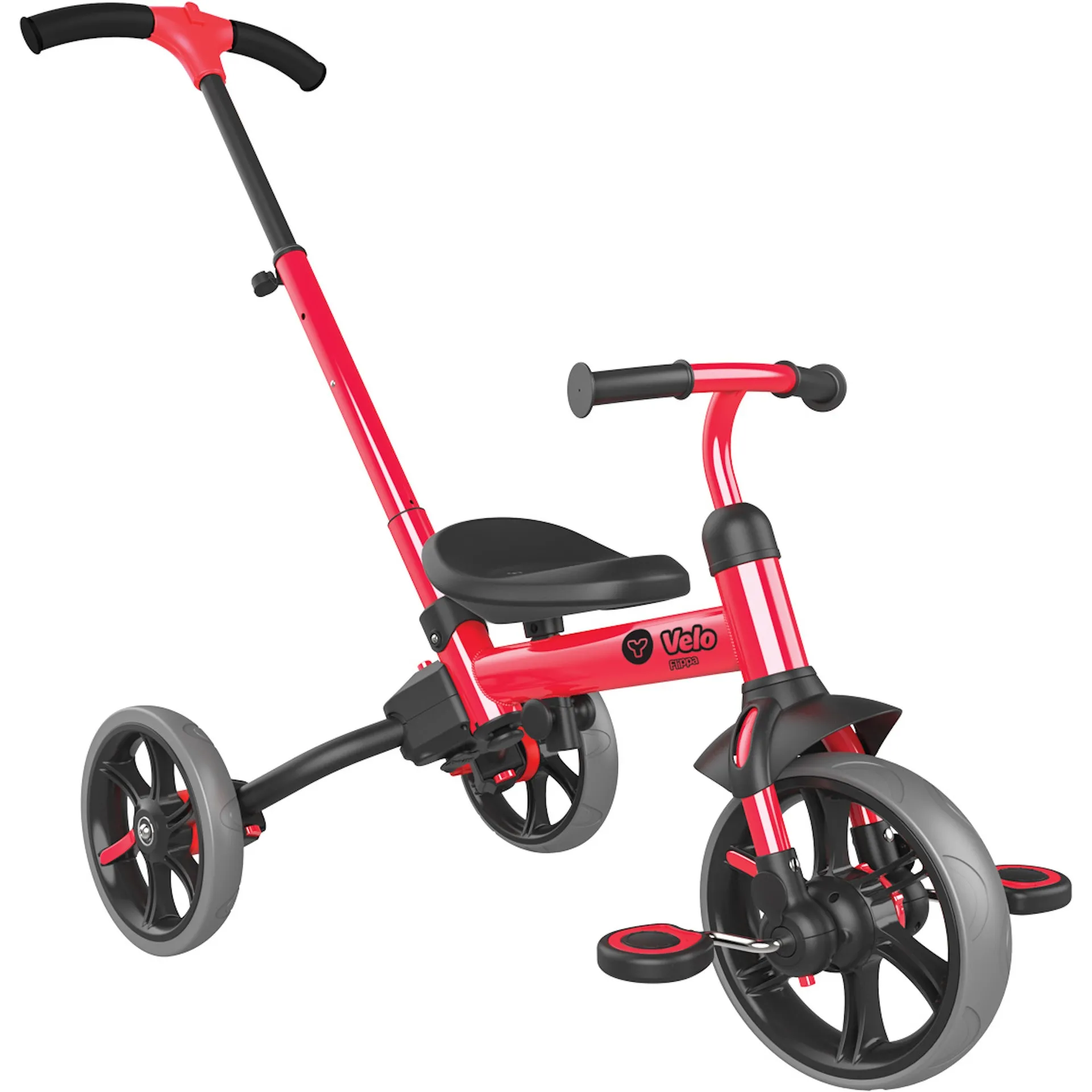 Y-Volution YVelo Flippa Balance Bike - Red/Black