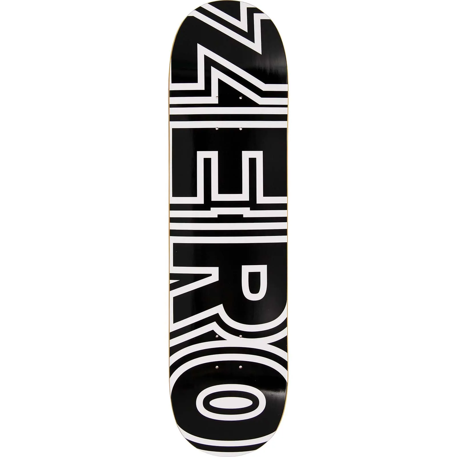 Zero Bold Skateboard Deck Black/White - 7.75''