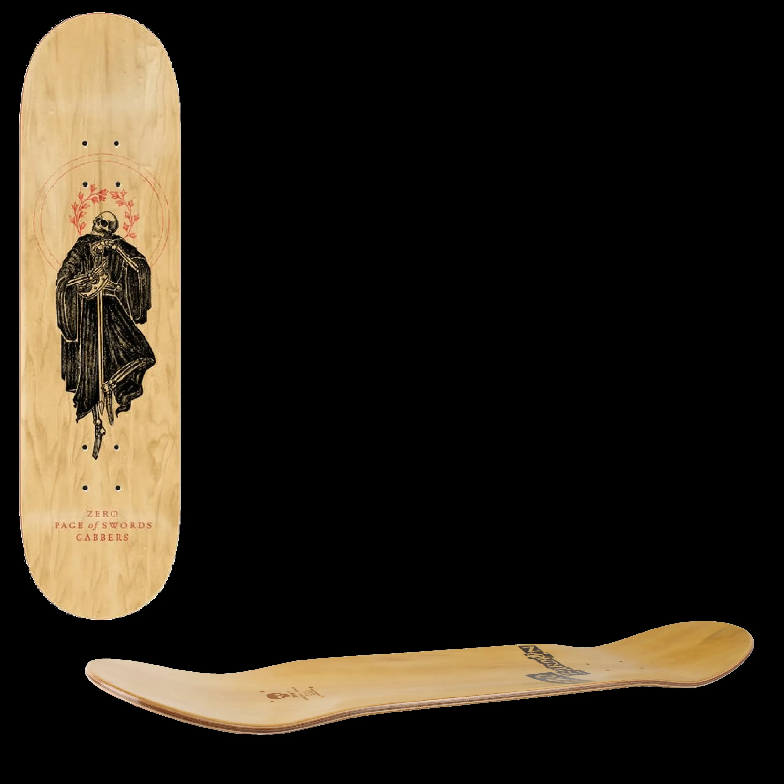 Zero Arcana Skateboard Deck - Gabbers 8''