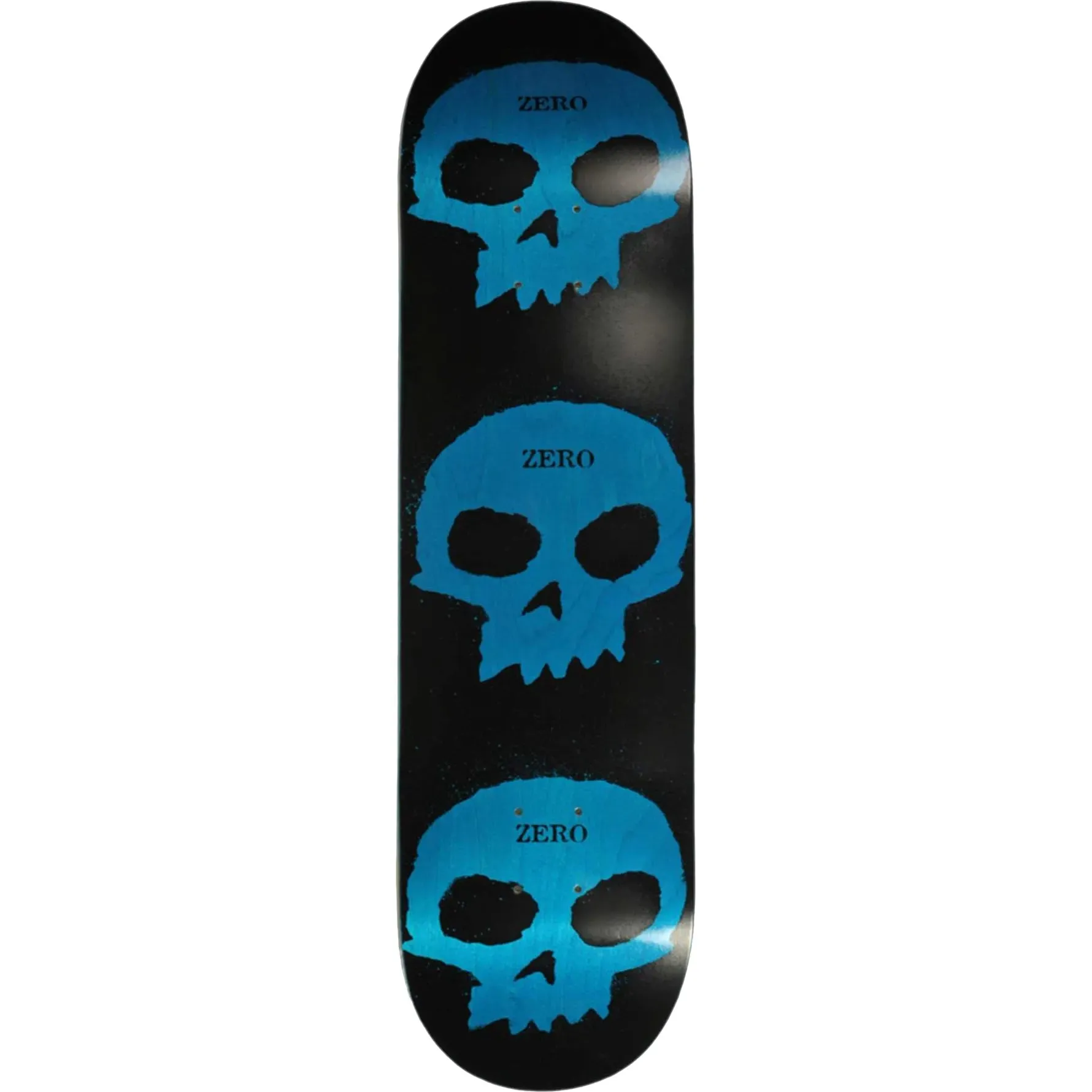 Zero Multi-Skull Stencil Skateboard Deck - Blue 8.25''