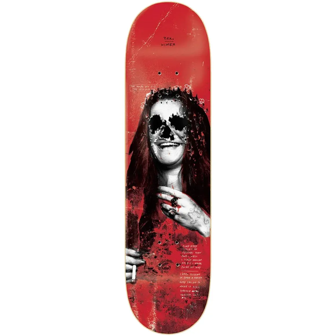 Zero 27 Club Wimer Skateboard Deck 8.375''