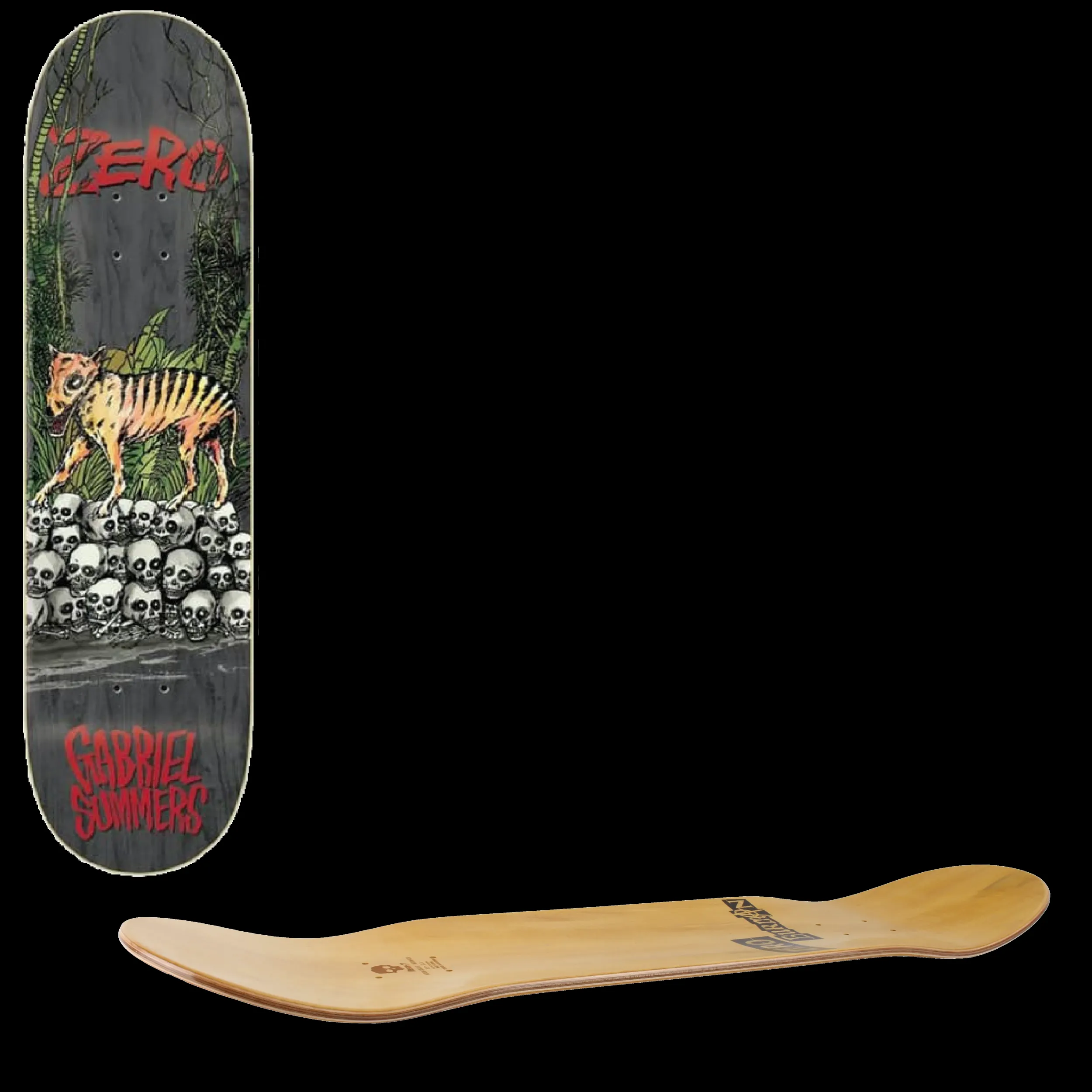 Zero Tasmanian Tiger Skateboard Deck - Summers 8.25''