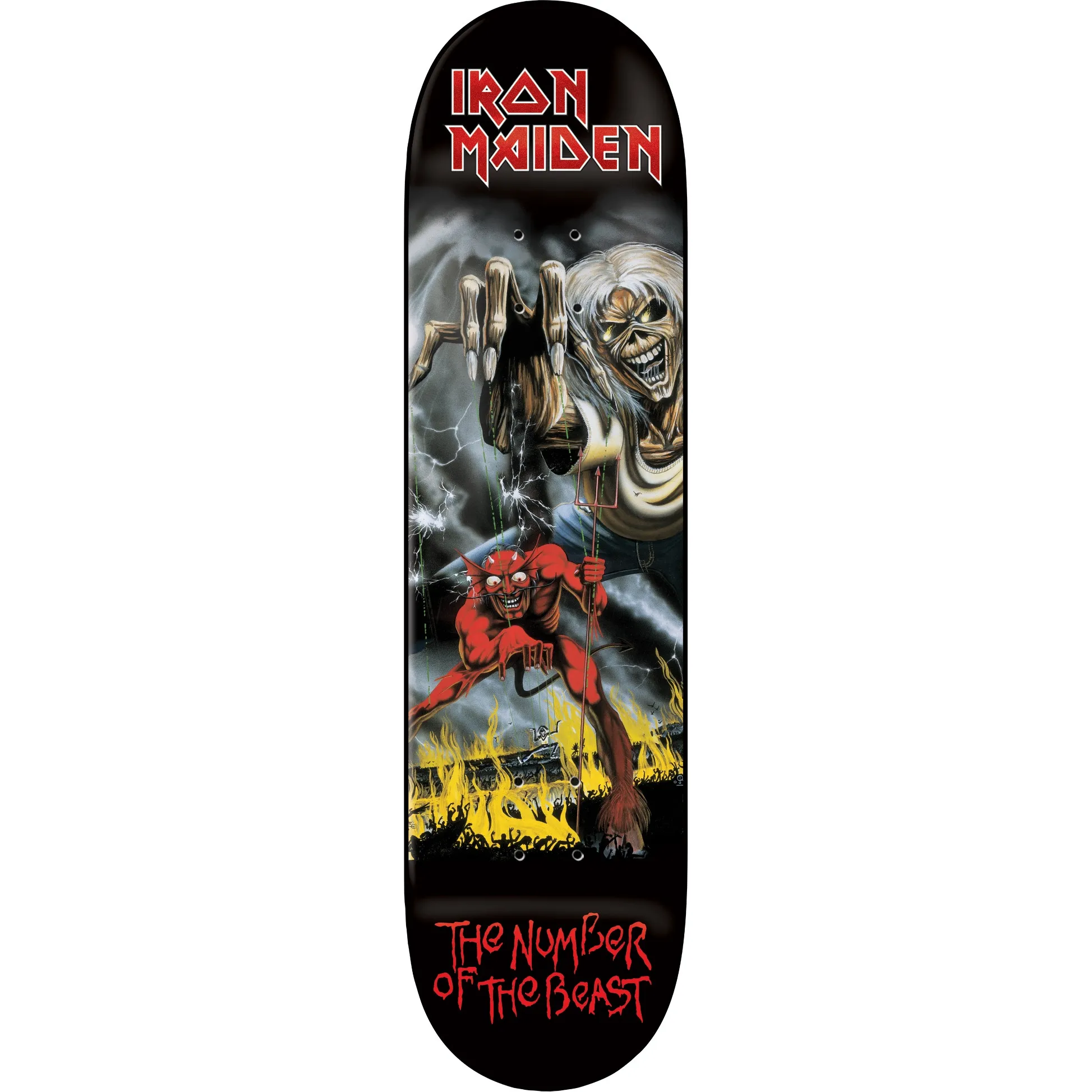 Zero x Iron Maiden Skateboard Deck - The Number Of The Beast 8''