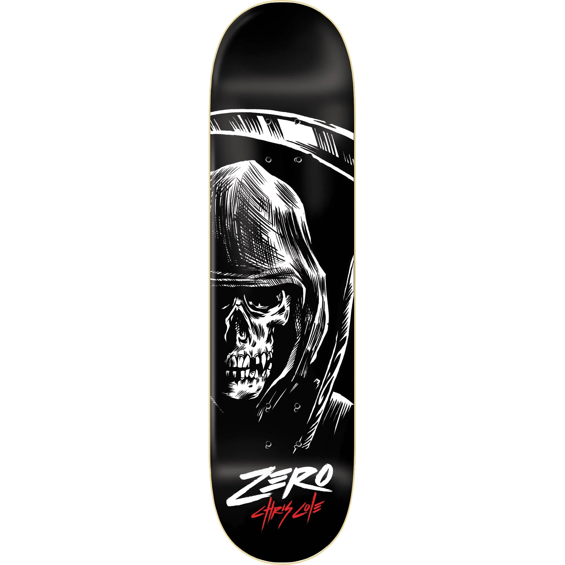 Zero Cole '05 Reaper Skateboard Deck - Black 8.25''