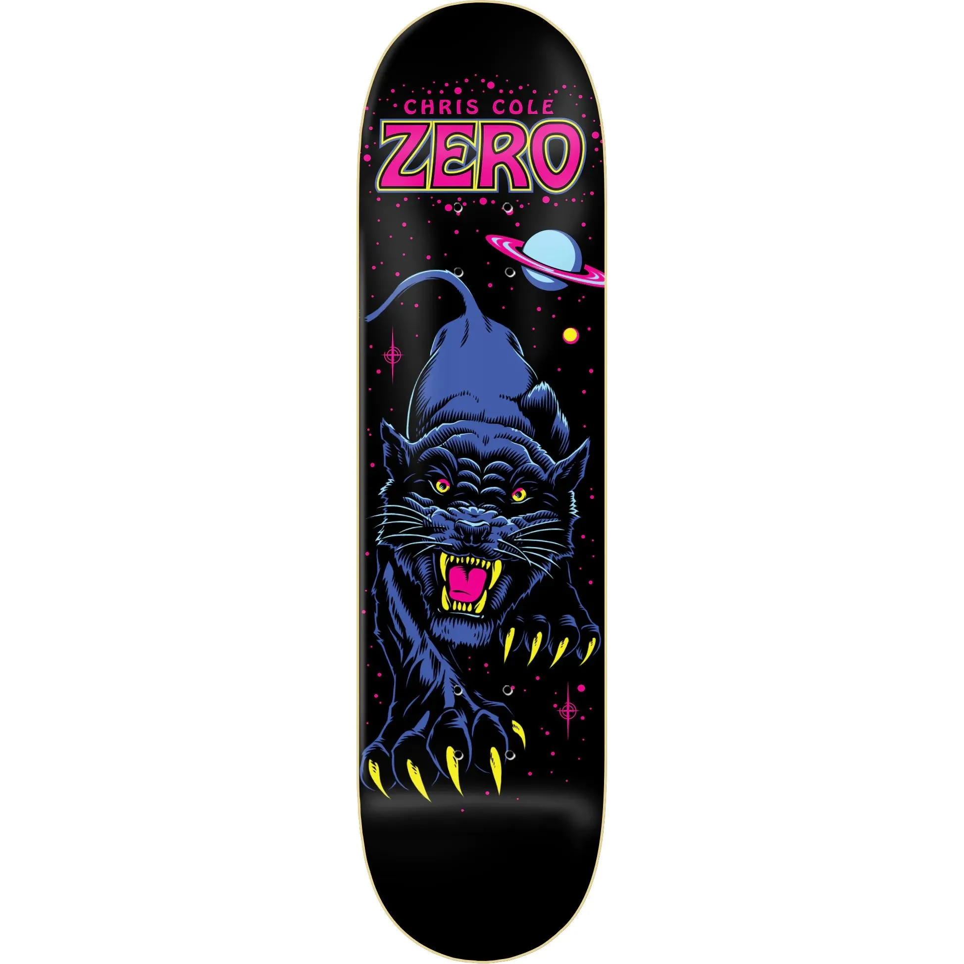 Zero Cole Panther Skateboard Deck - Black 8"