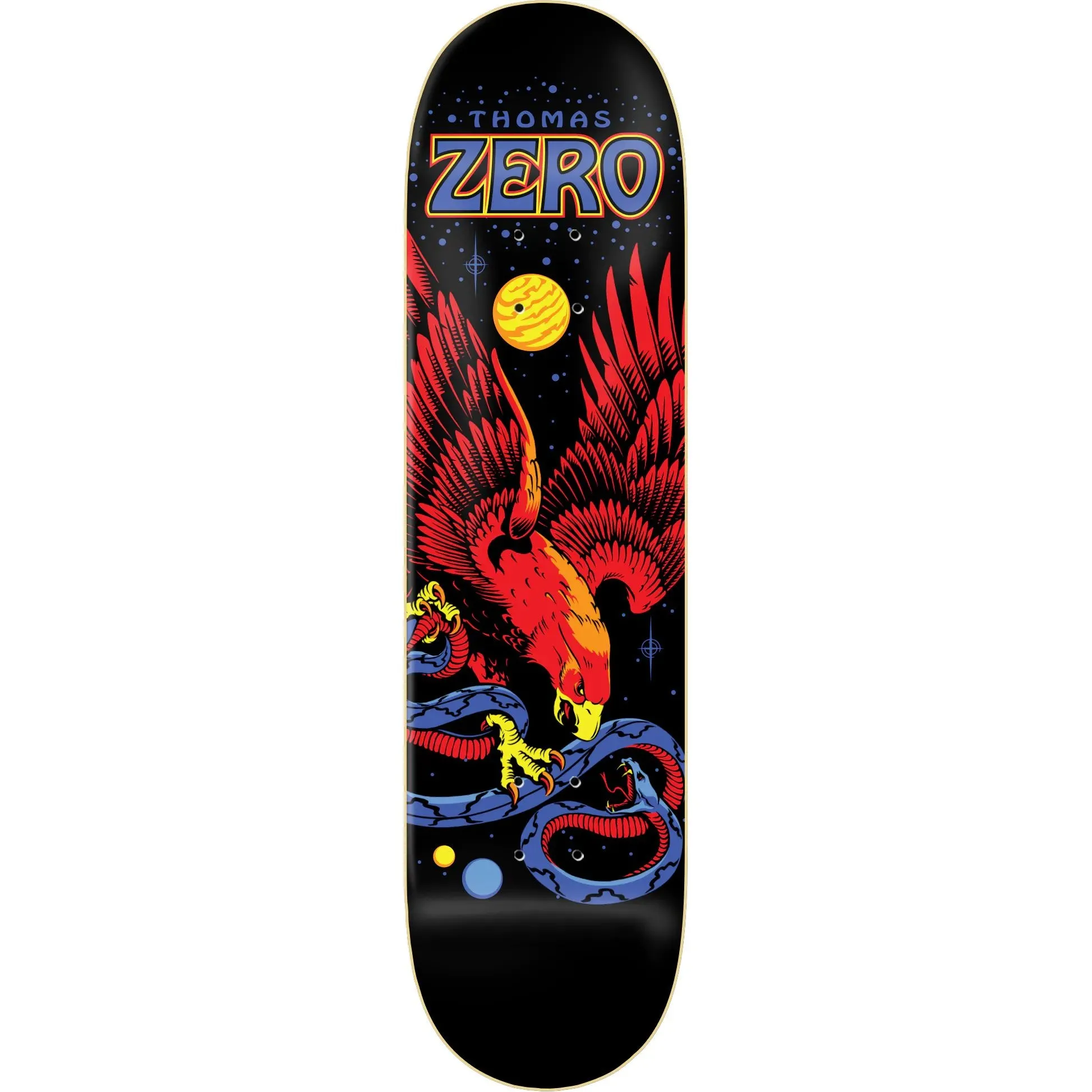 Zero Thomas Eagle and Snake Skateboard Deck - Black 8.25"
