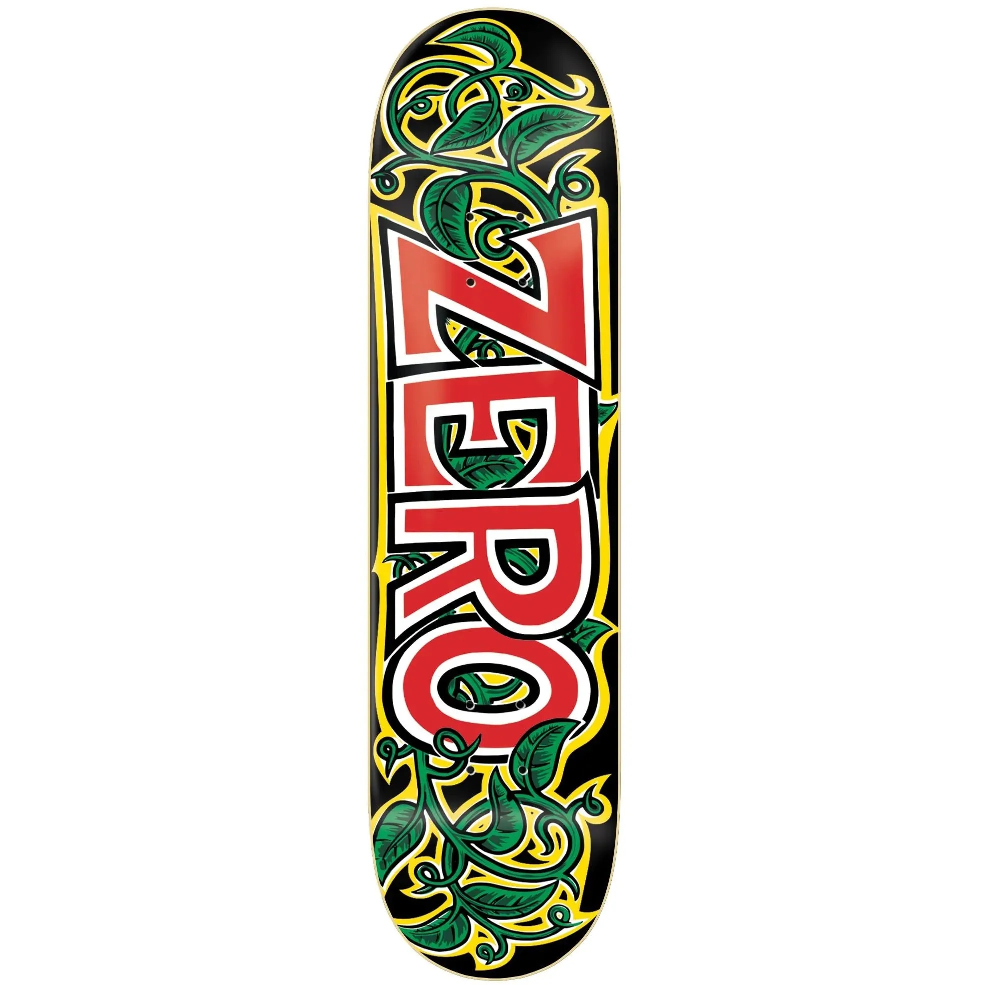 Zero Vines Skateboard Deck - Black/Red/Green/White 8.5"