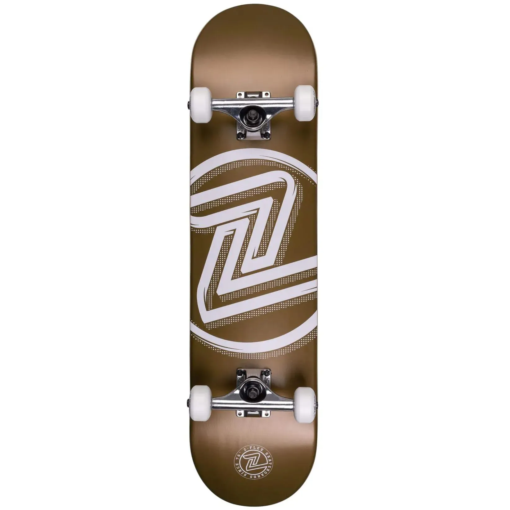 Z-Flex Logo Complete Skateboard - Gold 7.875''