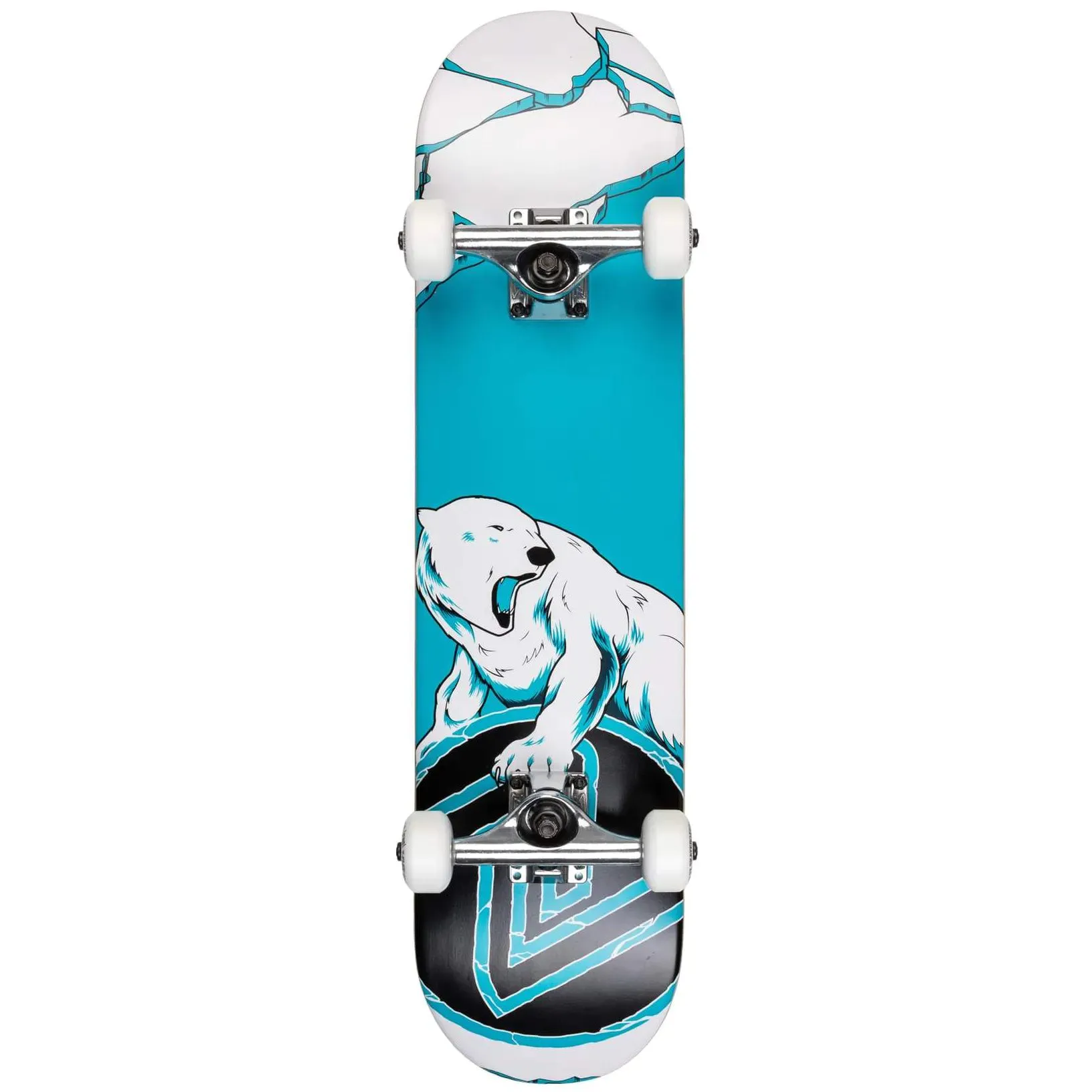 Z-Flex Mini Polar Bear Complete Skateboard - Blue/White 7.25''